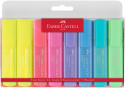 Faber-Castell Textliner 46 Pastel Highlighter - Assorted Pastel Colours (Wallet of 8)
