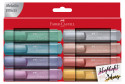 Faber-Castell Textliner 46 Metallic Highlighters - Assorted Colours (Wallet of 8)