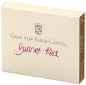 Graf von Faber-Castell Ink Cartridge - Garnet Red (Pack of 6)