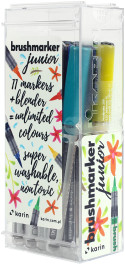 Karin Brushmarker PRO Junior Set - Basic Colours (Pack of 11 with Blender)