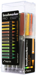 Karin Brushmarker PRO Set - Sun & Tree Colours (Pack of 12)