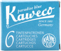 Kaweco Ink Cartridges - Paradise Blue (Pack of 6)
