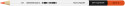 Koh-I-Noor 3411 Round Highlighter Pencil - Orange