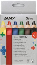 Lamy 3plus Colouring Pencils - Assorted Colours (Pack of 6)