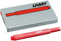 Lamy T10 Ink Cartridges - Red (Pack of 5)