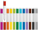 Lego Fine Markers - Assorted Colours (Pack of 12) - Picture 1