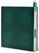 Lego 2.0 Locking Notebook with Gel Pen - Green