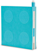 Lego 2.0 Locking Notebook with Gel Pen - Azur