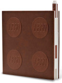 Lego 2.0 Locking Notebook with Gel Pen - Brown