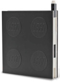 Lego 2.0 Locking Notebook with Gel Pen - Black