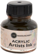 Manuscript Dip Pen Acrylic Ink - 30ml - Sepia