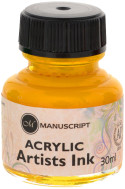 Manuscript Dip Pen Acrylic Ink - 30ml - Brilliant Yellow