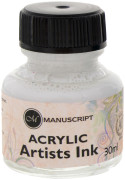 Manuscript Dip Pen Acrylic Ink - 30ml - White