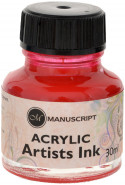 Manuscript Dip Pen Acrylic Ink - 30ml - Pink