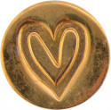 Manuscript Decorative Sealing Coin - Heart