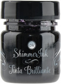 Manuscript Shimmer Ink Bottle 25ml - Black Ice