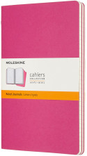 Moleskine Cahier Large Journal - Ruled - Kinetic Pink - Set of 3