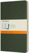 Moleskine Cahier Large Journal - Ruled - Myrtle Green - Set of 3