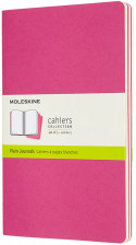 Moleskine Cahier Large Journal - Plain - Kinetic Pink - Set of 3