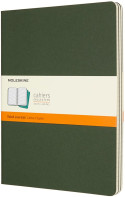 Moleskine Cahier Extra Large Journal - Ruled - Myrtle Green - Set of 3