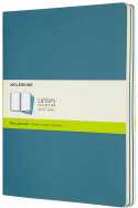 Moleskine Cahier Extra Large Journal - Plain - Brisk Blue - Set of 3