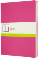 Moleskine Cahier Extra Large Journal - Plain - Kinetic Pink - Set of 3
