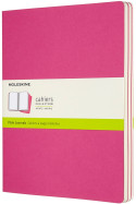 Moleskine Cahier Extra Large Journal - Plain - Kinetic Pink - Set of 3