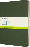 Moleskine Cahier Extra Large Journal - Plain - Myrtle Green - Set of 3