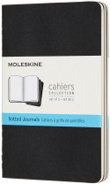 Moleskine Cahier Pocket Journal - Dotted - Black - Set of 3