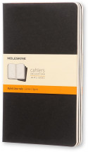 Moleskine Cahier Large Journal - Ruled - Black - Set of 3