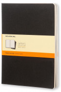 Moleskine Cahier Extra Large Journal - Ruled - Black - Set of 3