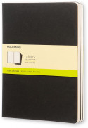 Moleskine Cahier Extra Large Journal - Plain - Black - Set of 3