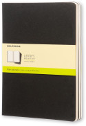 Moleskine Cahier Extra Large Journal - Plain - Black - Set of 3