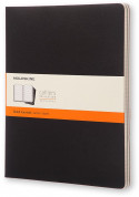Moleskine Cahier Extra Extra Large Journal - Ruled - Black - Set of 3