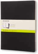 Moleskine Cahier Extra Extra Large Journal - Plain - Black - Set of 3