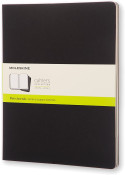 Moleskine Cahier Extra Extra Large Journal - Plain - Black - Set of 3