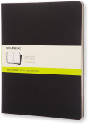 Moleskine Cahier Extra Extra Large Journal - Plain - Black - Set of 3