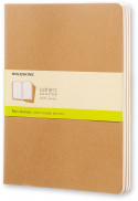 Moleskine Cahier Extra Large Journal - Plain - Kraft Brown - Set of 3