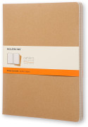 Moleskine Cahier Extra Extra Large Journal - Ruled - Kraft Brown - Set of 3