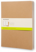 Moleskine Cahier Extra Extra Large Journal - Plain - Kraft Brown - Set of 3