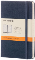 Moleskine Classic Hardback Pocket Notebook - Ruled - Sapphire Blue
