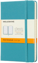 Moleskine Classic Hardback Pocket Notebook - Ruled - Reef Blue