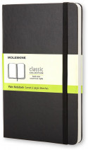 Moleskine Classic Hardback Pocket Notebook - Plain - Black