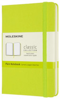 Moleskine Classic Hardback Pocket Notebook - Plain - Lemon Green
