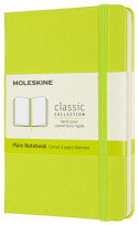 Moleskine Classic Hardback Pocket Notebook - Plain - Lemon Green