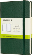 Moleskine Classic Hardback Pocket Notebook - Plain - Myrtle Green