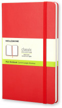 Moleskine Classic Hardback Pocket Notebook - Plain - Scarlet Red