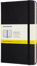 Moleskine Classic Hardback Medium Notebook - Squared - Black