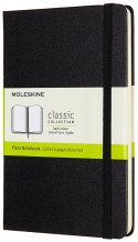 Moleskine Classic Hardback Medium Notebook - Plain - Black
