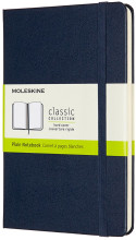 Moleskine Classic Hardback Medium Notebook - Plain - Sapphire Blue